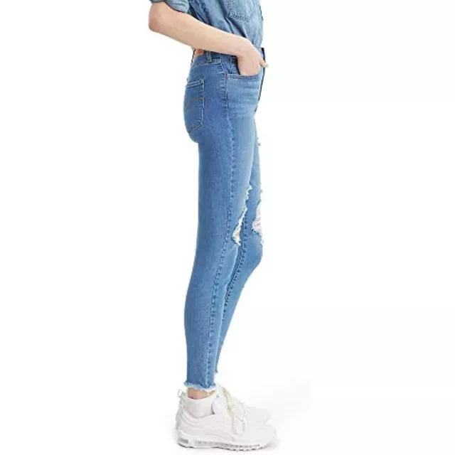 MSRP $70 Levi's Women's 720 High Rise Super Skinny Jeans Blue Size 26W X 30L 2