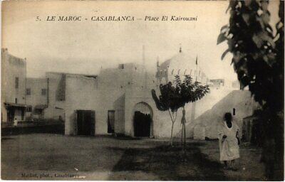 CPA AK MAROC CASABLANCA - Place el kairouani (115101)