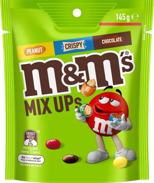 M&M's Mix Ups Milk Chocolate Snack & Share Bag 145g