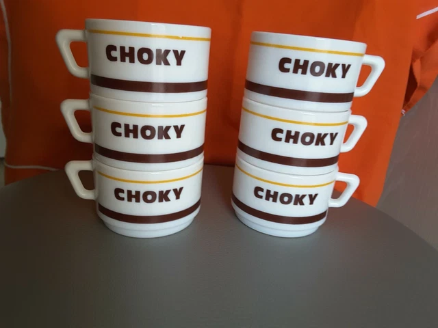 Set de 4 tasses Choky chocolat | Coucou Retro