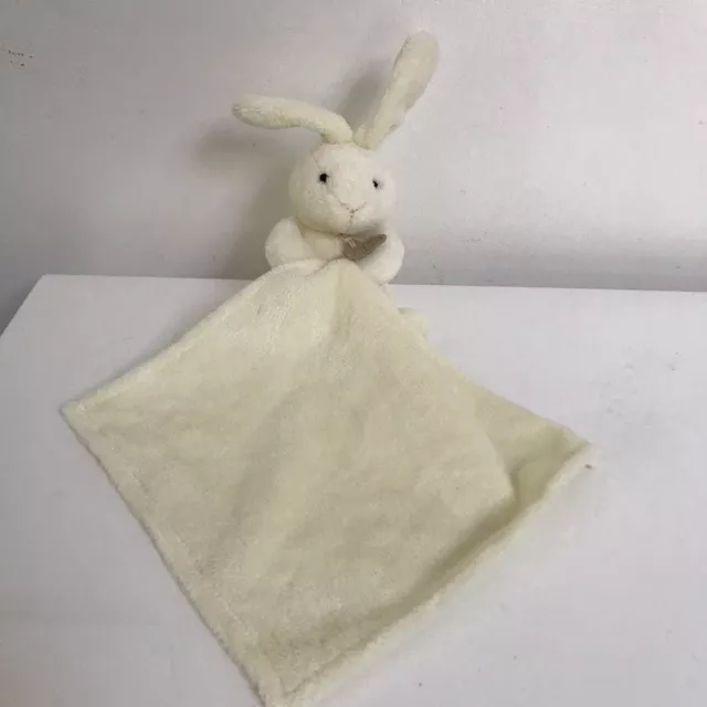 Doudou Peluche Mouchoir Lapin Blanc Écru DOUDOU ET COMPAGNIE