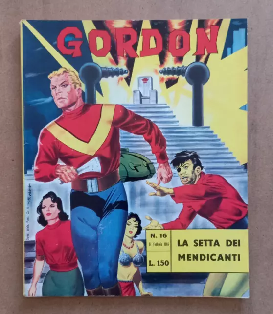 FUMETTO GORDON n.16 del 27 Febbraio 1965 LA SETTA DEI MENDICANTI F.lli Spada