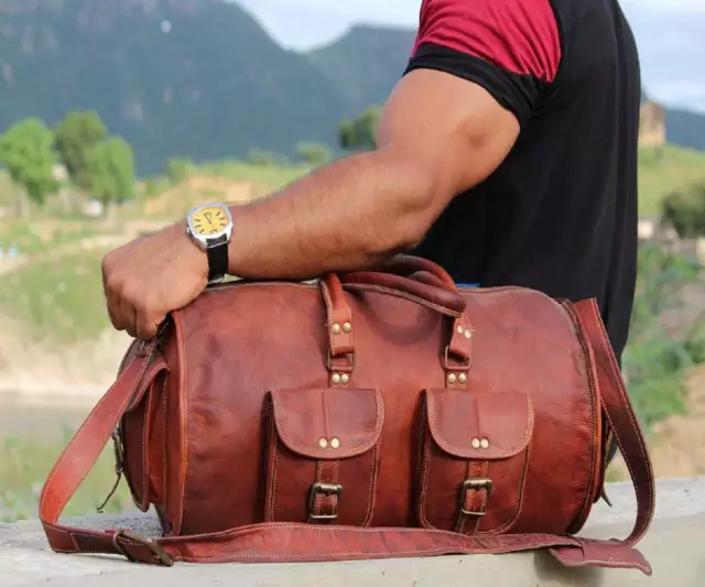Mcm Visetos Traveler Weekender Duffel Bag In Cognac, ModeSens
