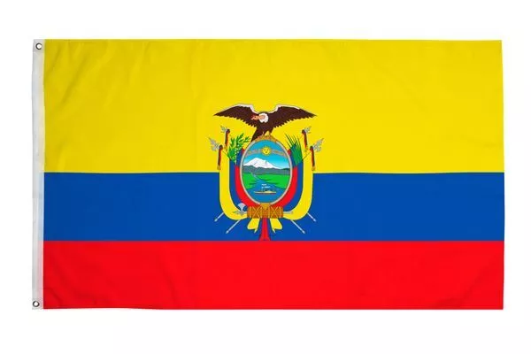 Ecuador Flagge Fahne Hissflagge Ecuadorianische Hissfahne Fahnen 90X150cm 2 Ösen