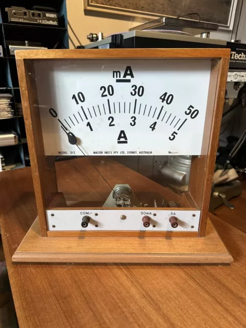 Vintage Industrial Steampunk Amp Gauge Meter