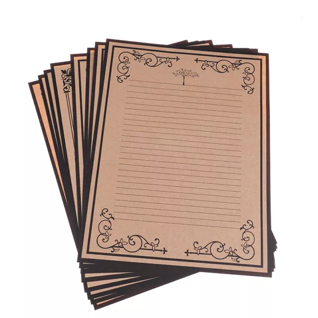 8pcs/bag Vintage Kraft Paper Classical Letter Paper Simple Love Letter Paper` Sn