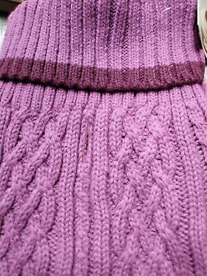 Boots & Barkley Dog Sweater Medium Fuchsia Pink Cable Knit New Pet Clothing nwt