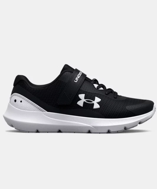 Under Armour Surge 3 AC Boys Trainers Black UK 13 EUR 31.5 US 13.5K   *REFCRS62