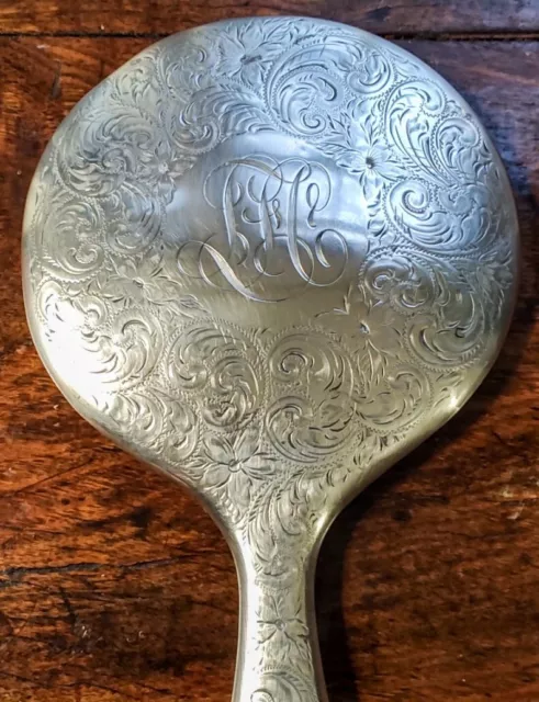 1899 Hand Mirror 925 Birmingham English Sterling