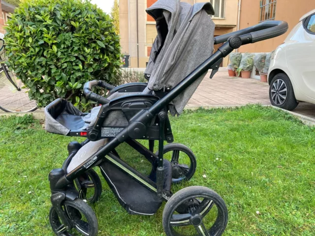 Trio passeggino e navicella/carrozzina marca momon modello vernuji 2.0