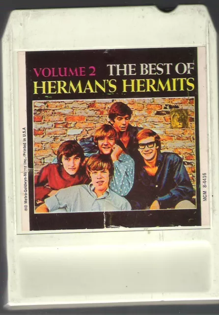 The Best of Herman's Hermits Vol. 2 on a Rare Lear Jet 8 Track tape "Flatpack"