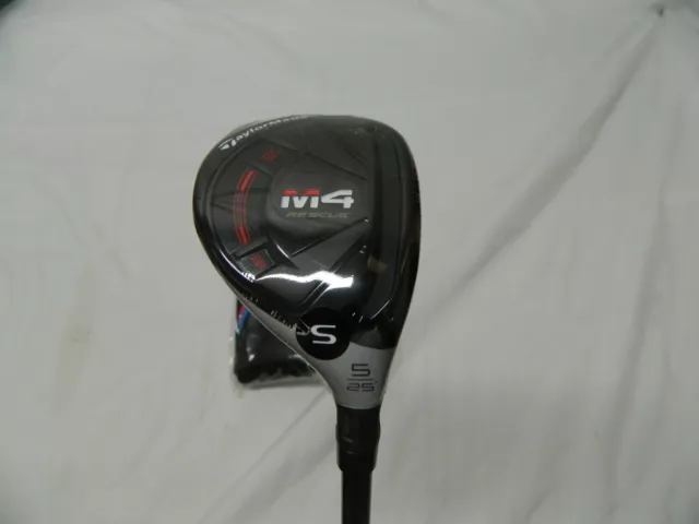 NEW 2021 RH TaylorMade M4 25* 5h 5 Hybrid Rescue Fujikura Atmos 7s Stiff M-4 21