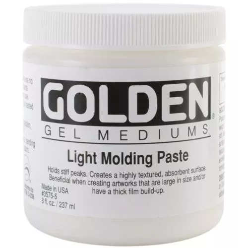 GOLDEN ACRYLIC : Light Molding / Moulding Paste : 236ml : 473ml : 946ml