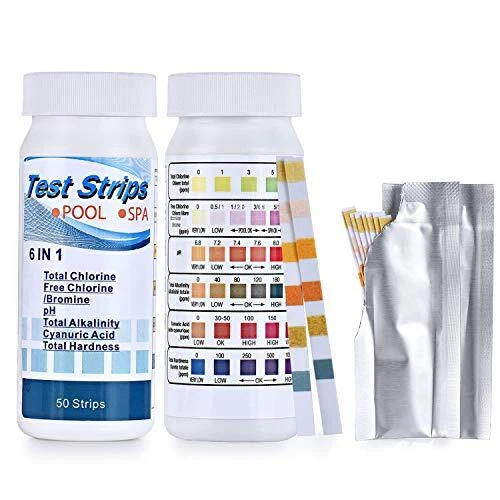 FORMIZON 2 Pack 6 in 1 Bandelettes de Test pour Piscine Spa Bandes de Test d'...