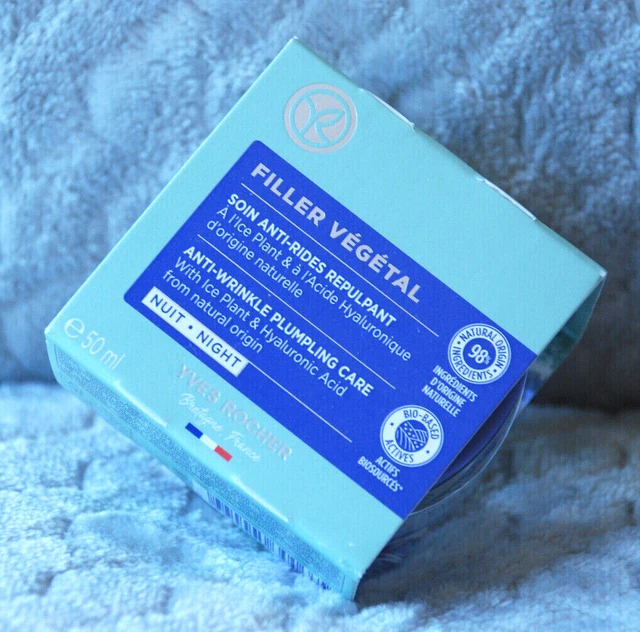 YVES ROCHER FILLER VEGETAL NIGHT Anti-Wrinkle Plumpling Care 50ml BN ...