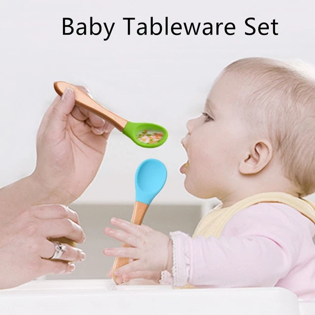 Kleinkinder Holz Baby Feeding Spoon Set für Babytabletten Kinderbett für Kinder