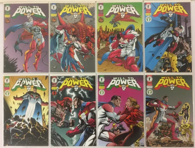 WILL TO POWER 1994 Dark Horse Comic lot Issues # 1 2 3 4 5 6 7 8 Series Run NM