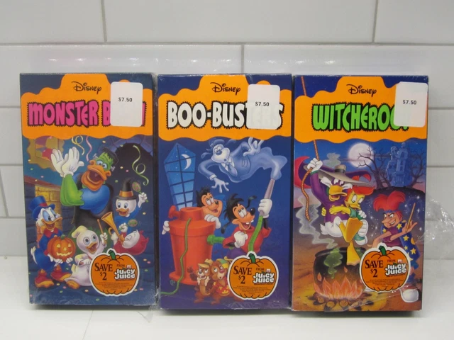 DISNEY HALLOWEEN VHS Lot Monster Bash Witcheroo Boo-Busters Haunted Darkwing $12.99 - PicClick