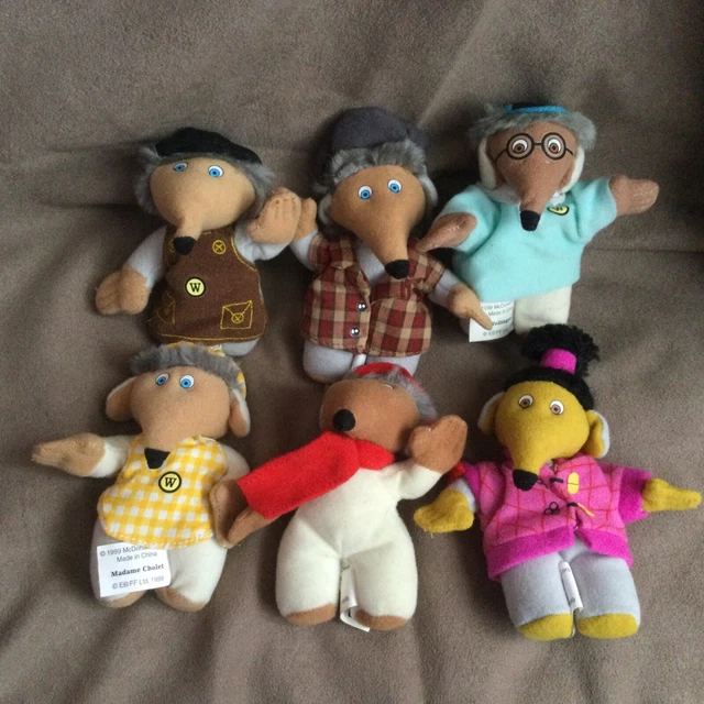 McDonald’s Happy Meal Toys 1999 The Wombles x 6 Orinoco Wellington Bungo