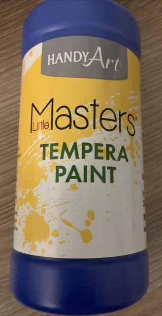 Pintura al temple One Little Masters azul | botellas de 16 oz | hecha en EE. UU.