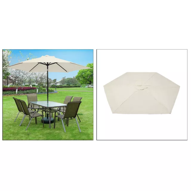 Stoff Sonnenschirm Baldachin Bezug Garten Sonnenschirm Regenschirm Top Covers