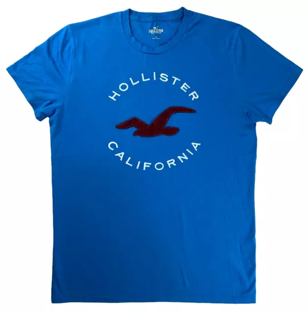 HOLLISTER MENS CALIFORNIA Graphic T-Shirt Top Small Blue Cotton US92 £10.99  - PicClick UK