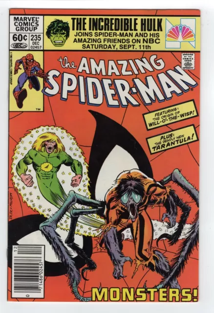 1982 Marvel Amazing Spider-Man #235 1St Tarantula Newsstand High Grade Key Rare