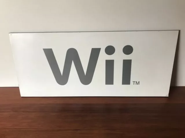 Original Video Game Shop Display Sign (Timber) • NINTENDO Wii • Rare Store Sign