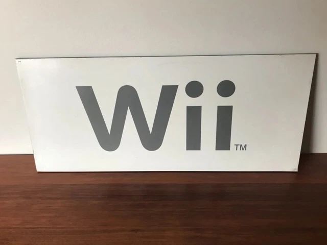 Original Video Game Shop Display Sign (Timber) • NINTENDO Wii • Rare Store Sign