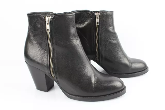 JONAK Bottines Boots Cuir Noir T 40 Très bon état