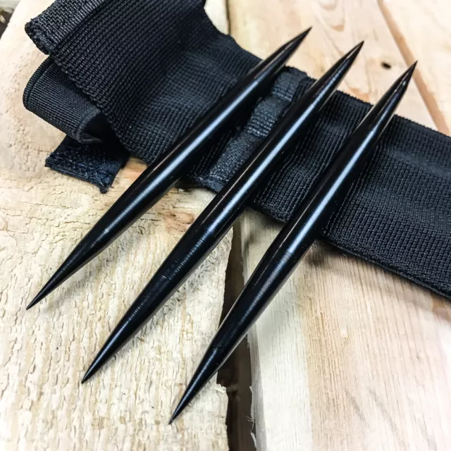 3 PC 6" Tactical Ninja Throwing Spike Set Dart Quills Knife *No ship to NY*