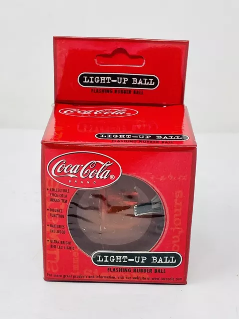 Vintage Coca Cola Light Up /Flashing Rubber Ball Collectable New Old Stock