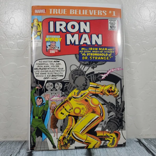 Marvel True Believers Kirby 100th Iron Man #1 2017 Modern Comic Book Sleeved