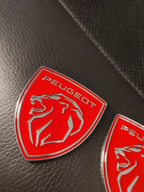 Emblème Peugeot 3008 Argent Métallisé – Badge Logo Voiture 3D – Autocollant Insigne Avant/Arrière