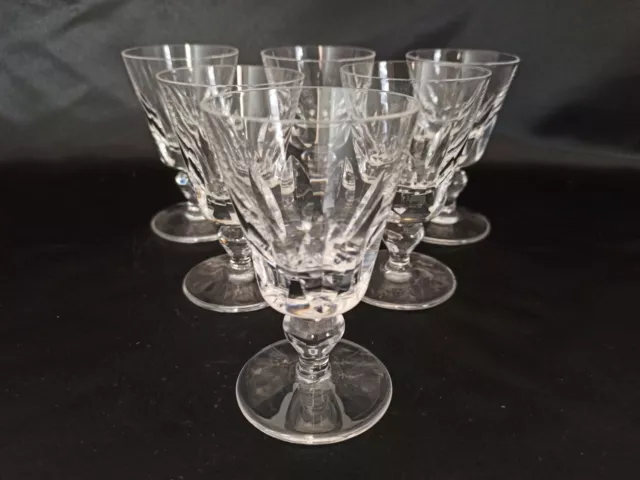 6 VERRES À VIN BLANC EN CRISTAL DE SAINT-LOUIS Modèle JERSEY