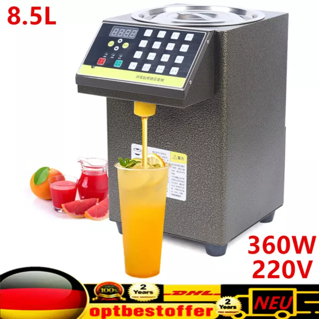 8.5L 220V Auto Fructose Quantitative Maschine Bubble Cafeteria Aid Tea Equipment