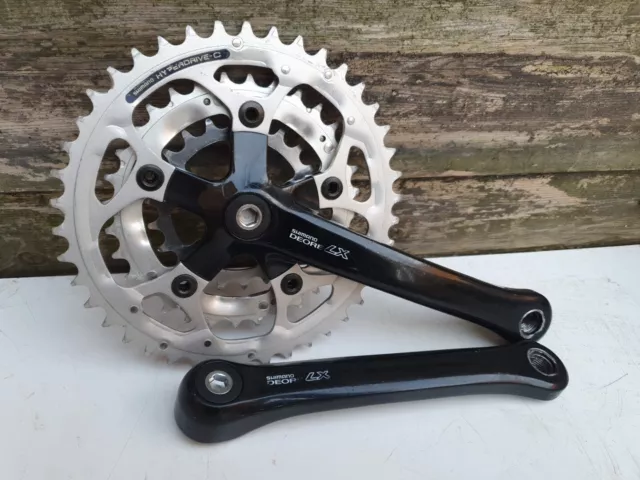 Shimano Deore LX M563 (#1) Chainset FC-M563 Hyperdrive-C  175mm VGC.