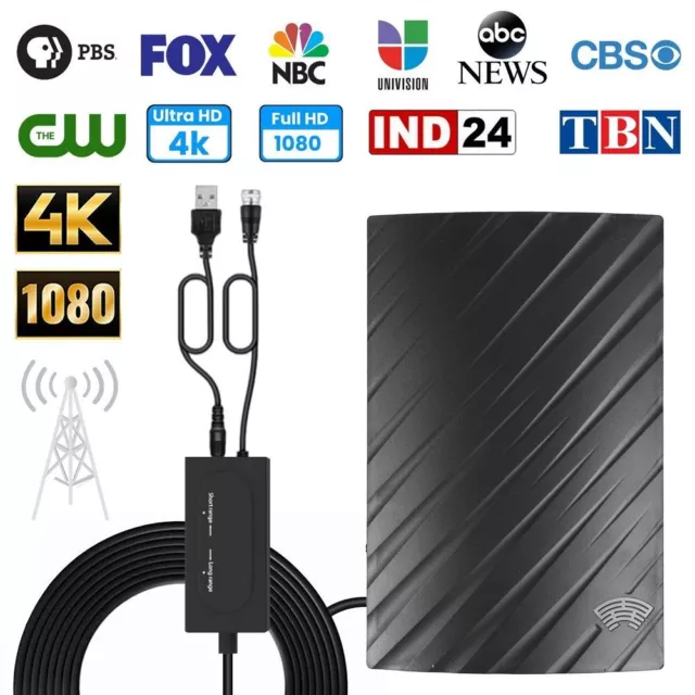 5600 Miles Digital TV Antenna HDTV Amplified 4K 1080P Waterproof Outdoor Indoor