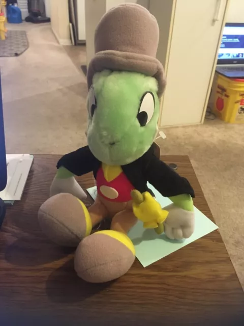 Vintage -The Walt Disney Company - 9" Jiminy Cricket Plush Ex w/ Tag