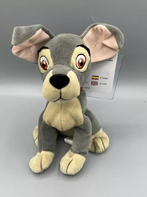 Disney Store Lady And The Tramp 8” Bean Bag Soft Toy Plush New Rare Retired