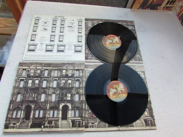 LED ZEPPELIN LP PHYSICAL GRAFFITI ORIG UK 1975 1st PRESSING EX+ VINYLS