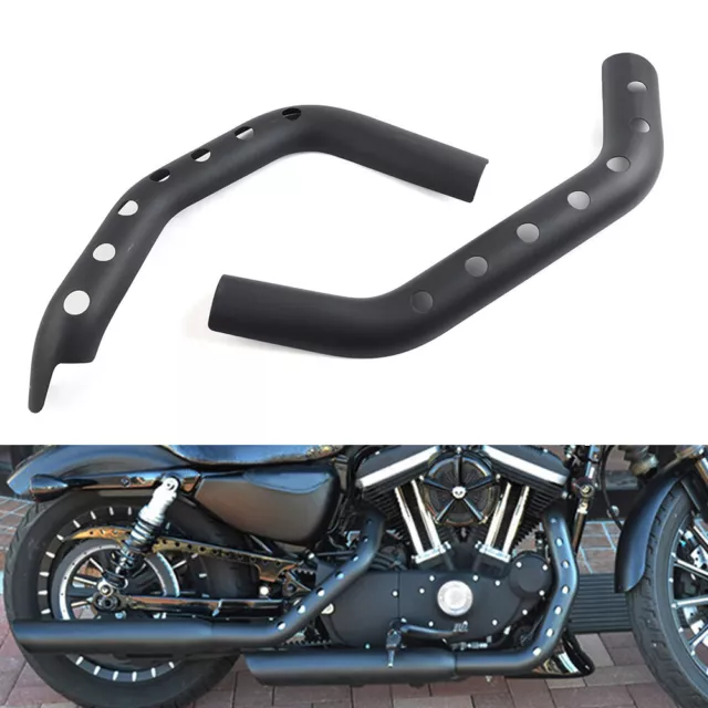 Auspuff Rohr Hitze Schild Schalldämpfer Cover für Iron Harley XN883 XN1200 Black