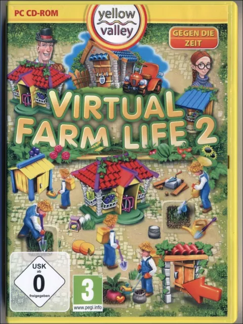 "Virtual Farm Life 2" PC-Spiel mit OVP, Gegen die Zeit / Zeit-Management [GUT]