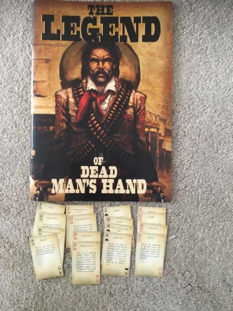 The Legend of Dead Man's Hand rule book and cards by Great Escape Games.