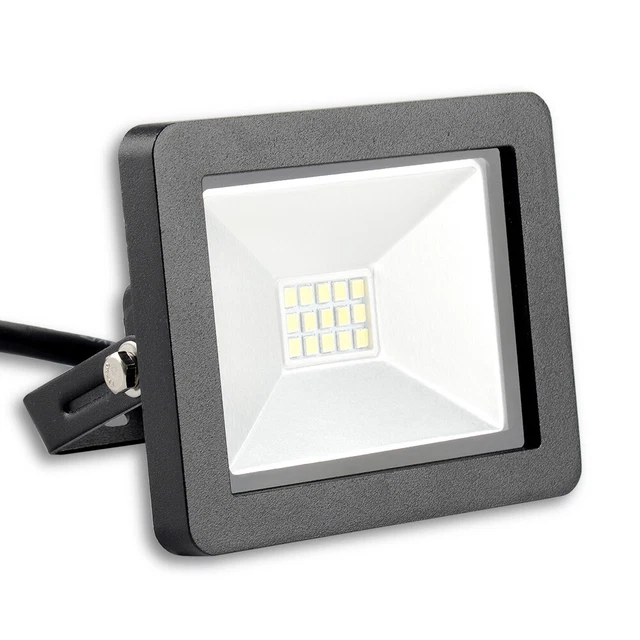 4x LED SMD Fluter 10W 700lm IP65 schwarz kaltweiß 6500K 120° direkt 230V UVP 59€ 3