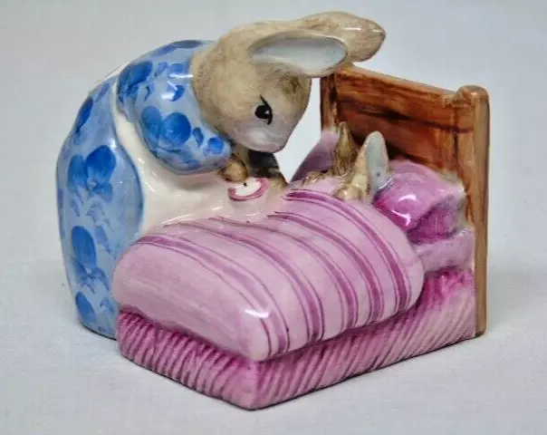 Beswick Beatrix Potter Prototype Colourway Figure Peter In Bed