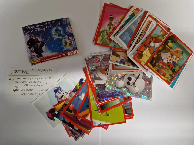 KONVOLUT CA.130 STÜCK REWE-Bilder Weihnachten Disney 2013 xx1xx EUR 3