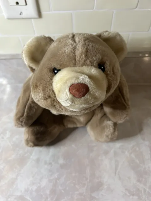 Gund 1980 Snuffles Teddy Bear Plush Stuffed Animal Tan Brown Cream 10" Vintage