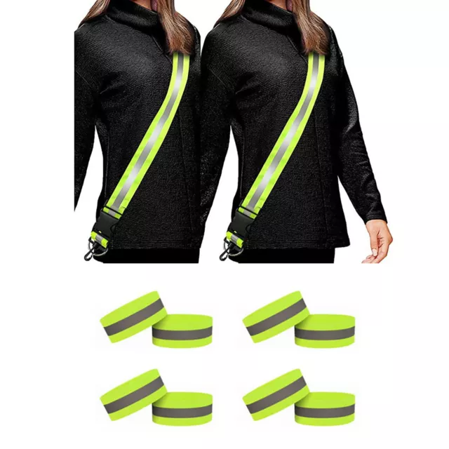 Bandas de seguridad unisex para proteger cinturón de visibilidad faja reflectante para correr impermeable 3