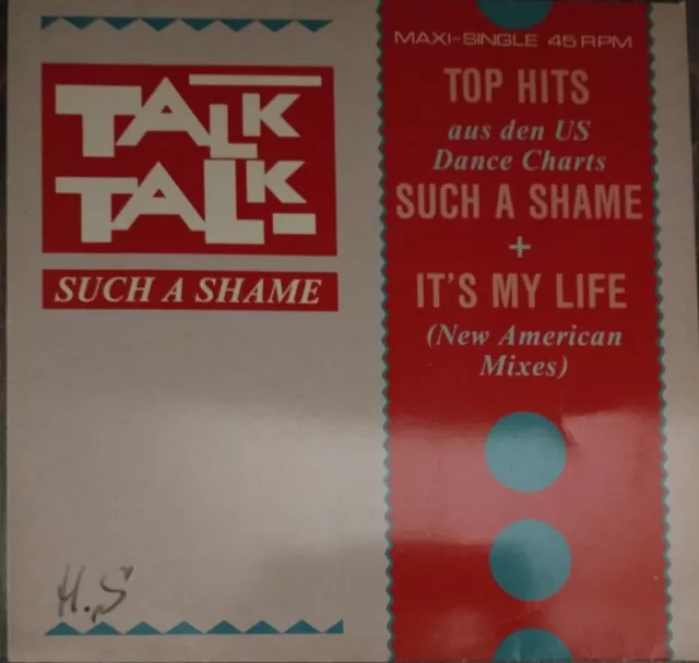 Talk Talk-Such a Shame  -  12 inch Maxi -1984 Ger- EMI-1C K 062 2002776 Vinyl